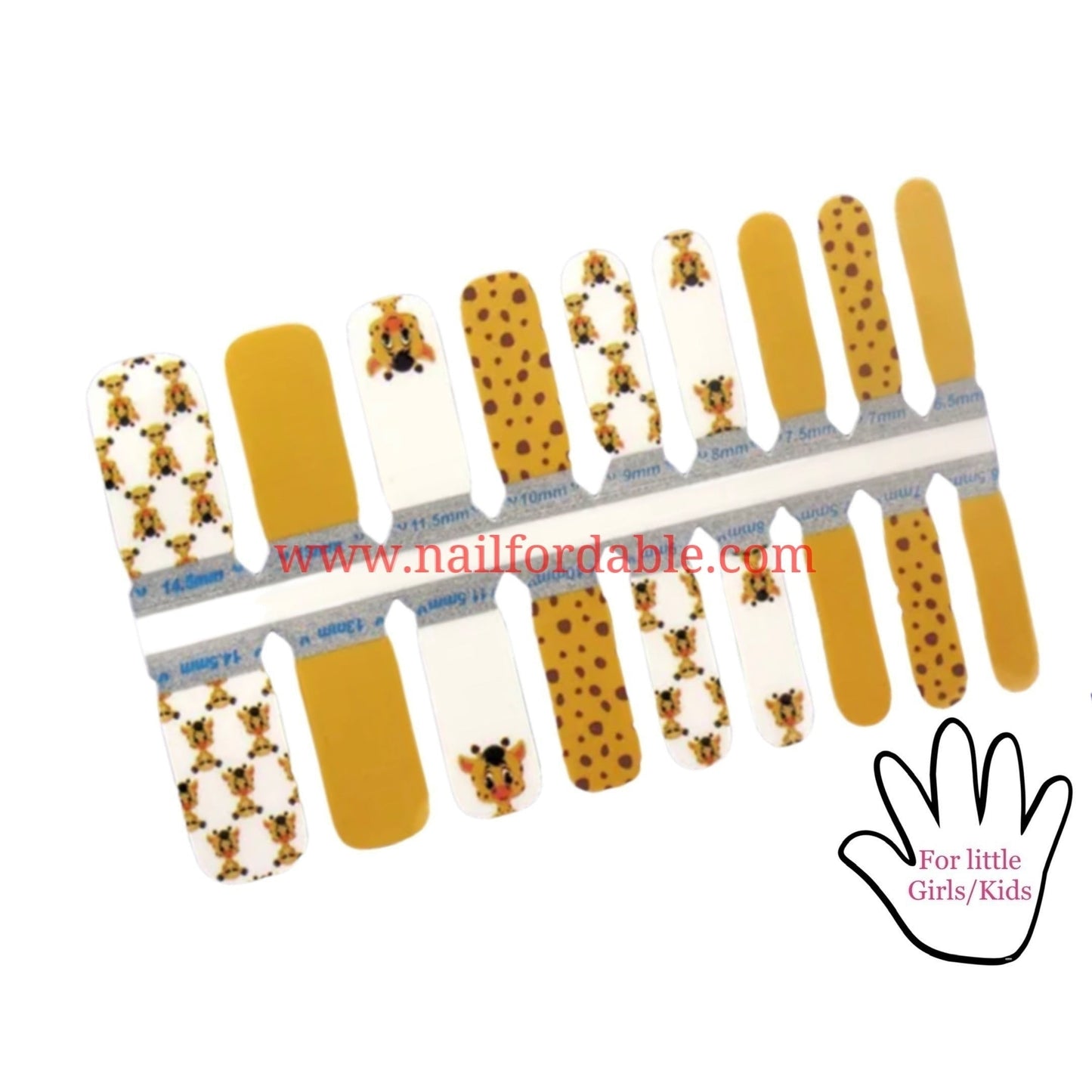 Little Giraffe | Nail Wraps | Nail Stickers | Nail Strips | Gel Nails | Nail Polish Wraps - Nailfordable