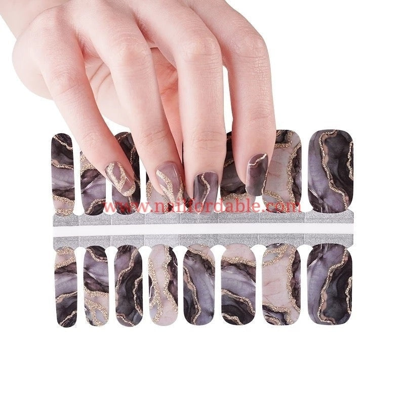 Marble stone | Nail Wraps | Nail Stickers | Nail Strips | Gel Nails | Nail Polish Wraps - Nailfordable