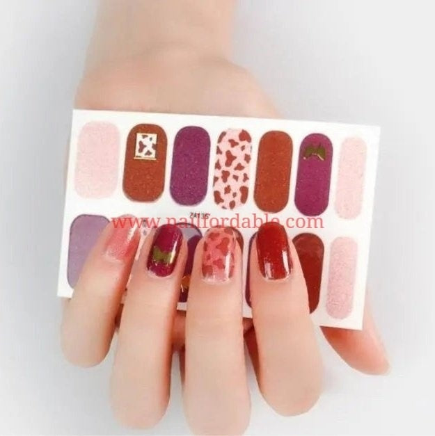 Gold butterfly | Nail Wraps | Nail Stickers | Nail Strips | Gel Nails | Nail Polish Wraps - Nailfordable