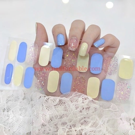 Neutral- Cured Gel Wraps Air Dry/Non UV | Nail Wraps | Nail Stickers | Nail Strips | Gel Nails | Nail Polish Wraps - Nailfordable