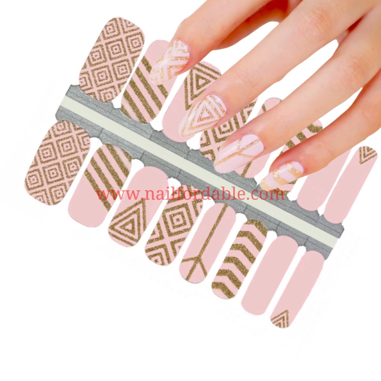 Cleopatra | Nail Wraps | Nail Stickers | Nail Strips | Gel Nails | Nail Polish Wraps - Nailfordable
