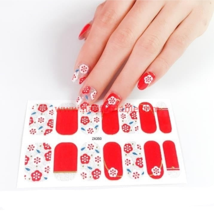 Flowers Day | Nail Wraps | Nail Stickers | Nail Strips | Gel Nails | Nail Polish Wraps - Nailfordable