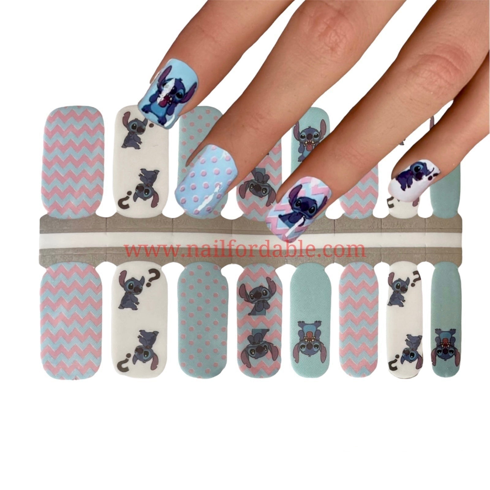 Stitch Fix Lilo and Stitch Nail Polish Strips / Nail Wraps / Nail Stickers