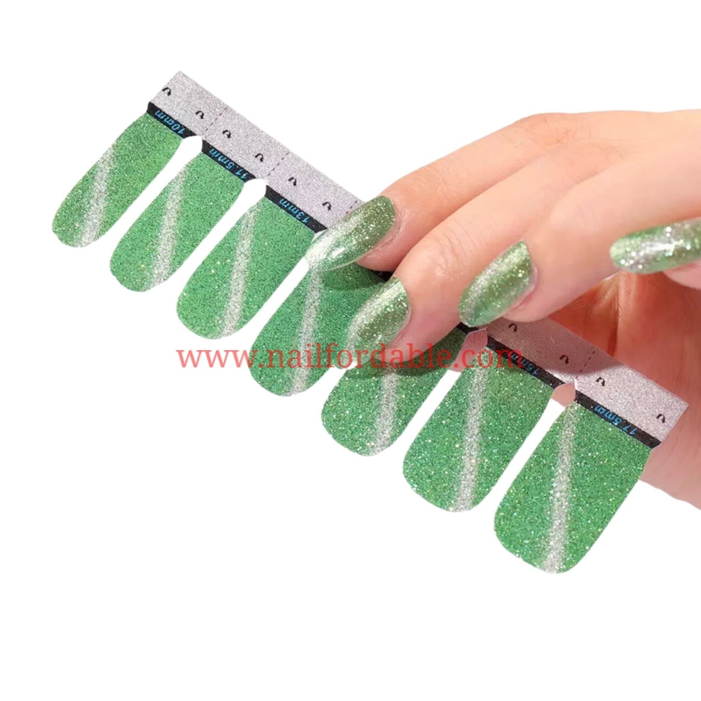 Cat Eye -Light Green | Nail Wraps | Nail Stickers | Nail Strips | Gel Nails | Nail Polish Wraps - Nailfordable