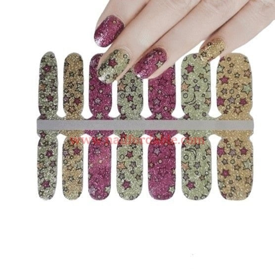 Girly rockstar | Nail Wraps | Nail Stickers | Nail Strips | Gel Nails | Nail Polish Wraps - Nailfordable