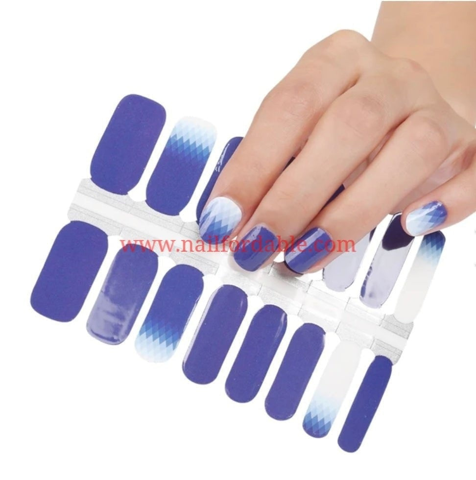 Rhomblue | Nail Wraps | Nail Stickers | Nail Strips | Gel Nails | Nail Polish Wraps - Nailfordable