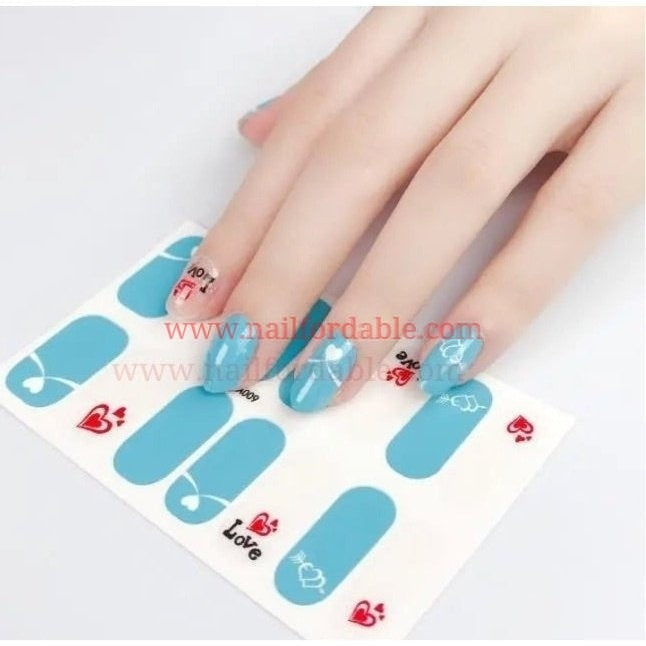 Love | Nail Wraps | Nail Stickers | Nail Strips | Gel Nails | Nail Polish Wraps - Nailfordable