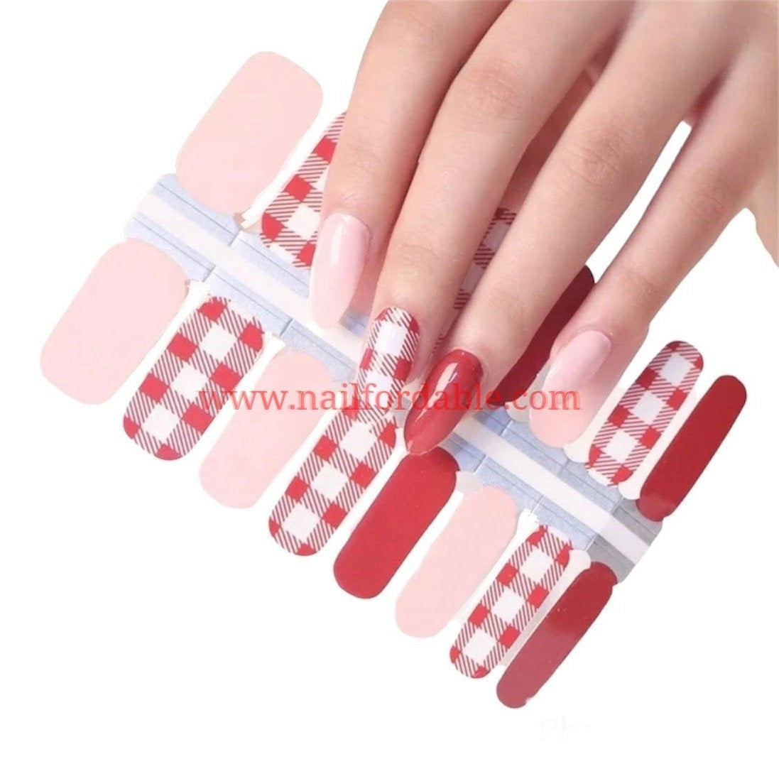 Fall flannel | Nail Wraps | Nail Stickers | Nail Strips | Gel Nails | Nail Polish Wraps - Nailfordable