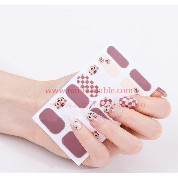Baby tiger | Nail Wraps | Nail Stickers | Nail Strips | Gel Nails | Nail Polish Wraps - Nailfordable
