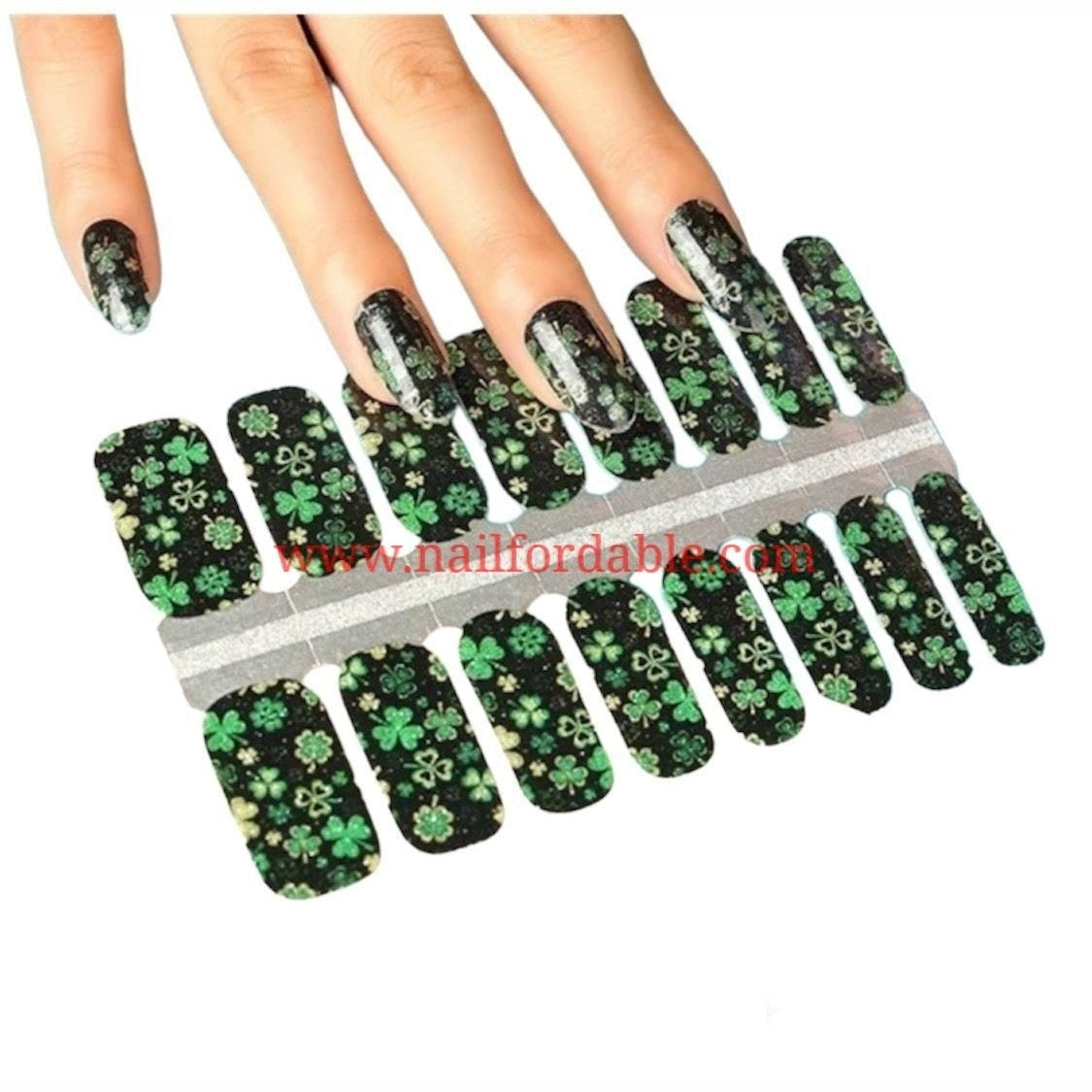 Clovers | Nail Wraps | Nail Stickers | Nail Strips | Gel Nails | Nail Polish Wraps - Nailfordable
