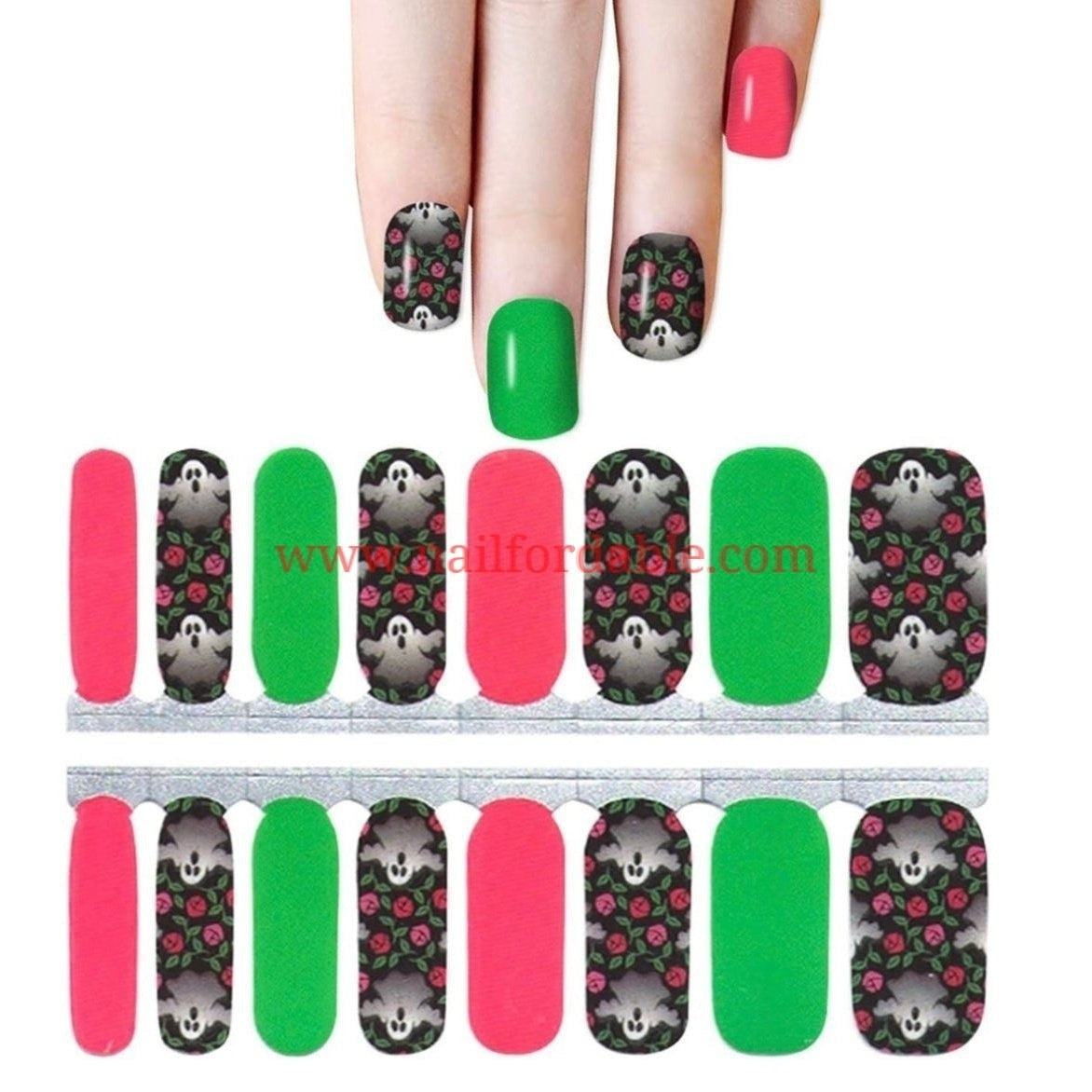 Boo! Nail Wraps | Semi Cured Gel Wraps | Gel Nail Wraps |Nail Polish | Nail Stickers