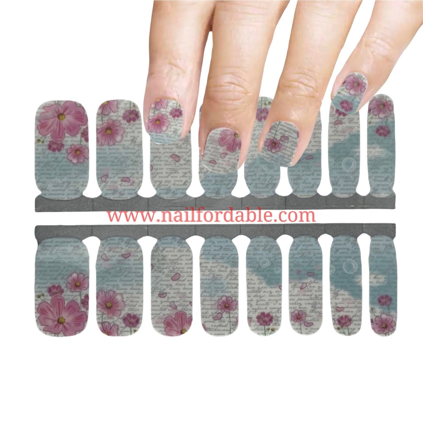 Love letter | Nail Wraps | Nail Stickers | Nail Strips | Gel Nails | Nail Polish Wraps - Nailfordable