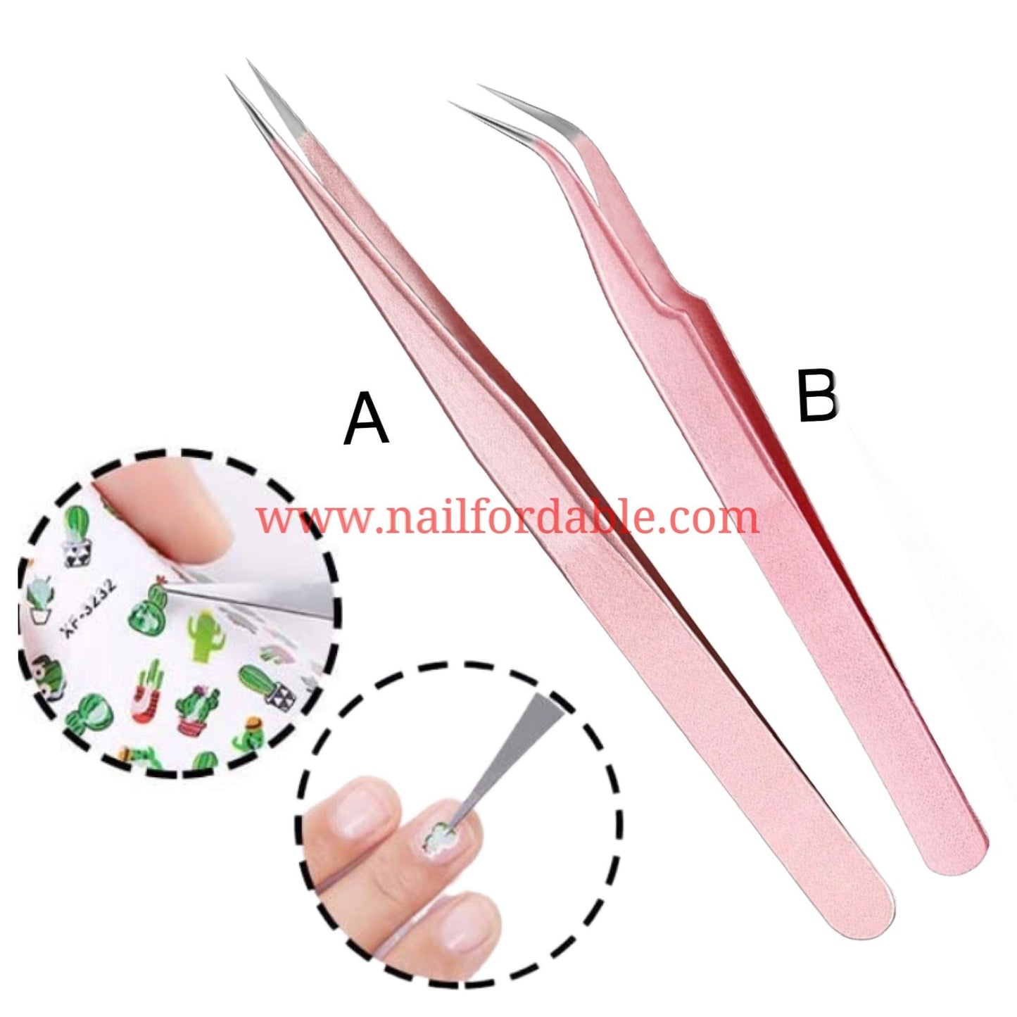 Tweezers | Nail Wraps | Nail Stickers | Nail Strips | Gel Nails | Nail Polish Wraps - Nailfordable