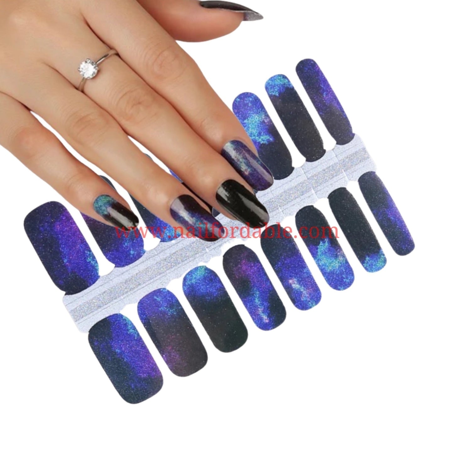 Deep night | Nail Wraps | Nail Stickers | Nail Strips | Gel Nails | Nail Polish Wraps - Nailfordable