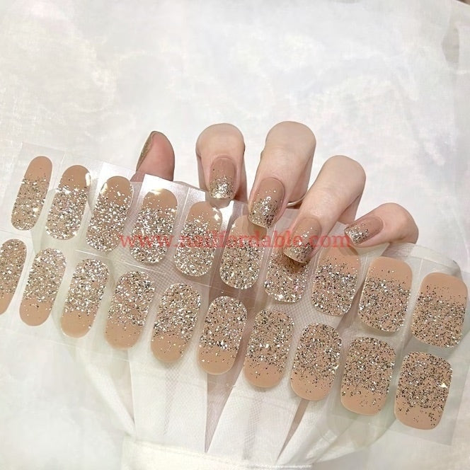 Terracotta dust - Cured Gel Wraps Air Dry/Non UV | Nail Wraps | Nail Stickers | Nail Strips | Gel Nails | Nail Polish Wraps - Nailfordable