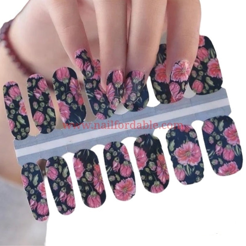 Orchids | Nail Wraps | Nail Stickers | Nail Strips | Gel Nails | Nail Polish Wraps - Nailfordable