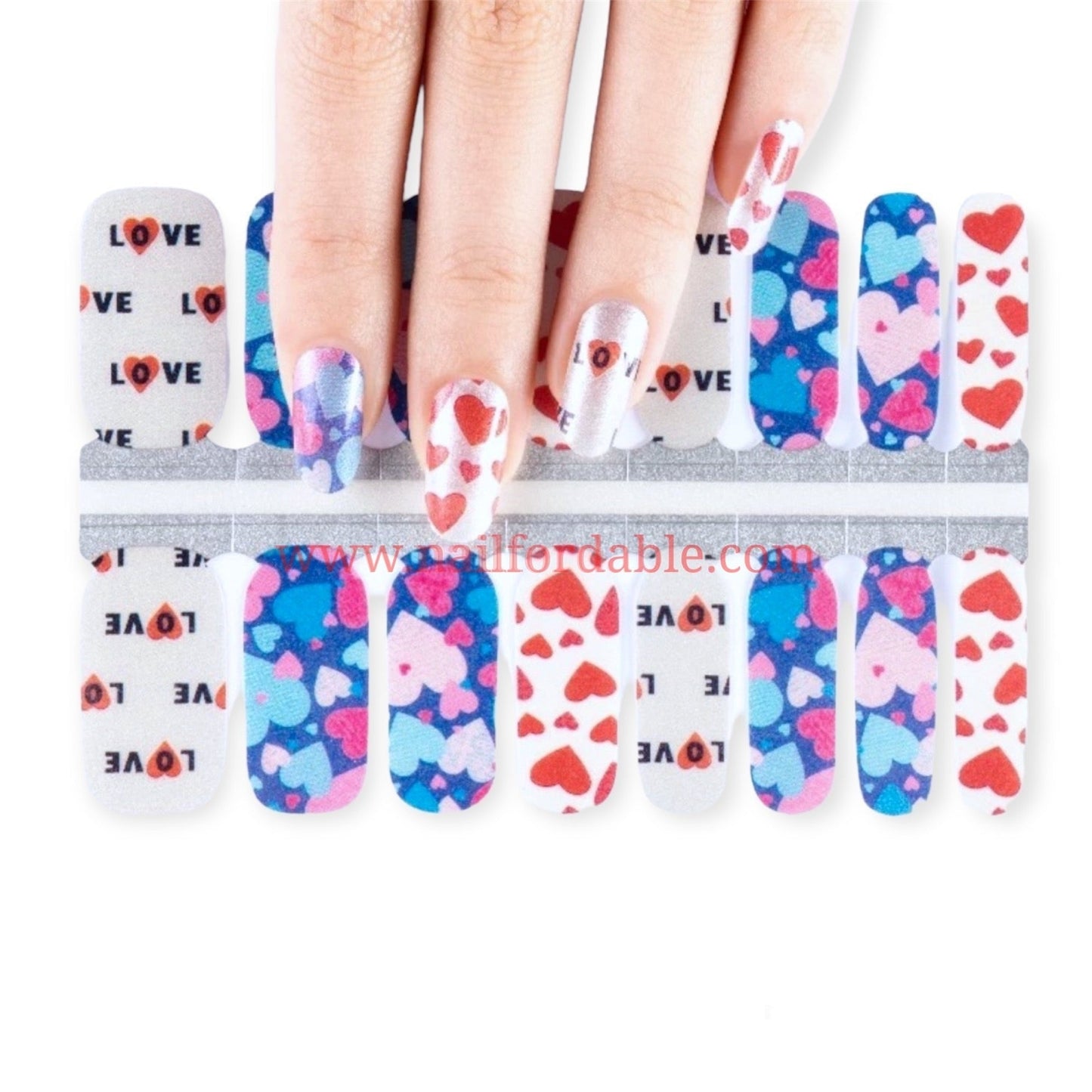Loveland | Nail Wraps | Nail Stickers | Nail Strips | Gel Nails | Nail Polish Wraps - Nailfordable