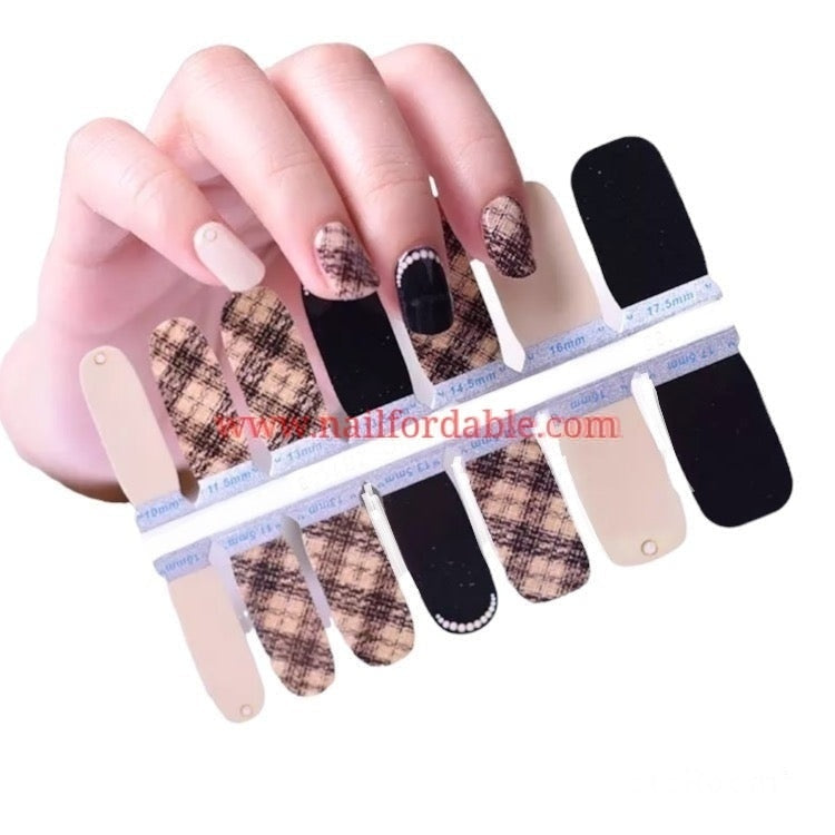 Argyle patterns | Nail Wraps | Nail Stickers | Nail Strips | Gel Nails | Nail Polish Wraps - Nailfordable