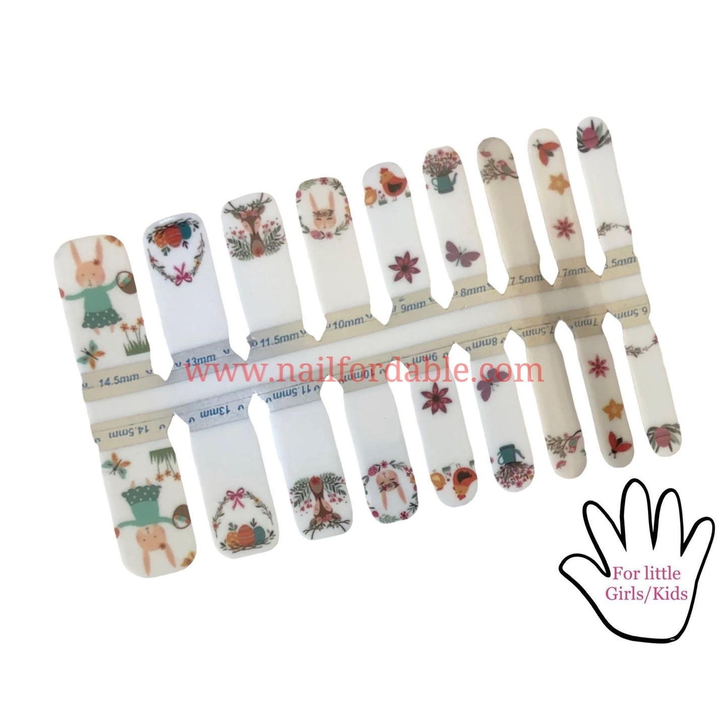 Easter Egg Hunt | Nail Wraps | Nail Stickers | Nail Strips | Gel Nails | Nail Polish Wraps - Nailfordable