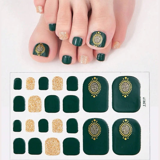 Gold mirror | Nail Wraps | Nail Stickers | Nail Strips | Gel Nails | Nail Polish Wraps - Nailfordable