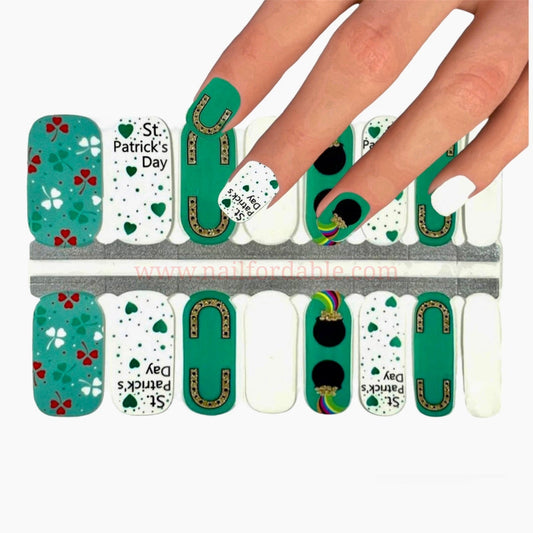 St. Patrick’s day | Nail Wraps | Nail Stickers | Nail Strips | Gel Nails | Nail Polish Wraps - Nailfordable