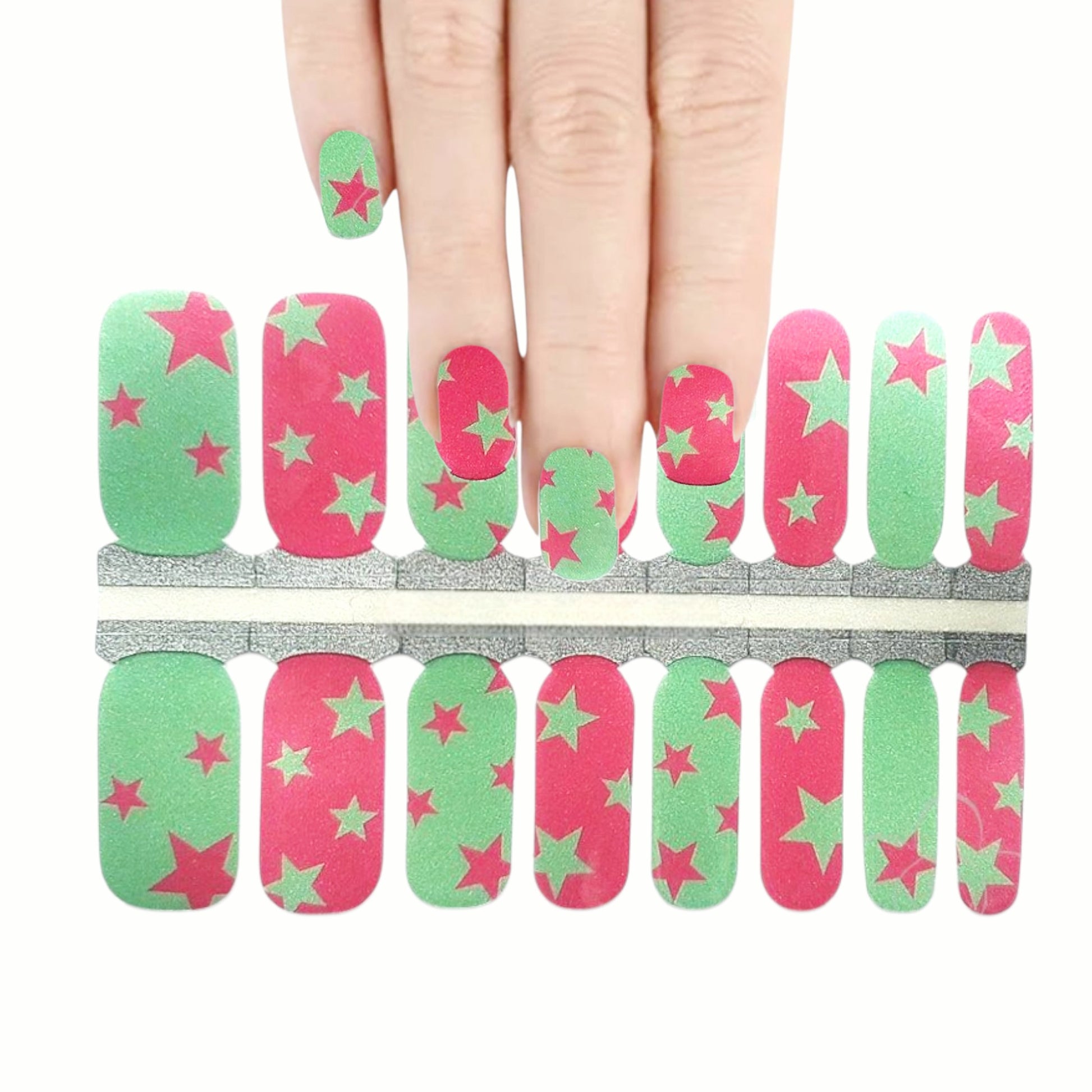 Girly Rock Star | Nail Wraps | Nail Stickers | Nail Strips | Gel Nails | Nail Polish Wraps - Nailfordable