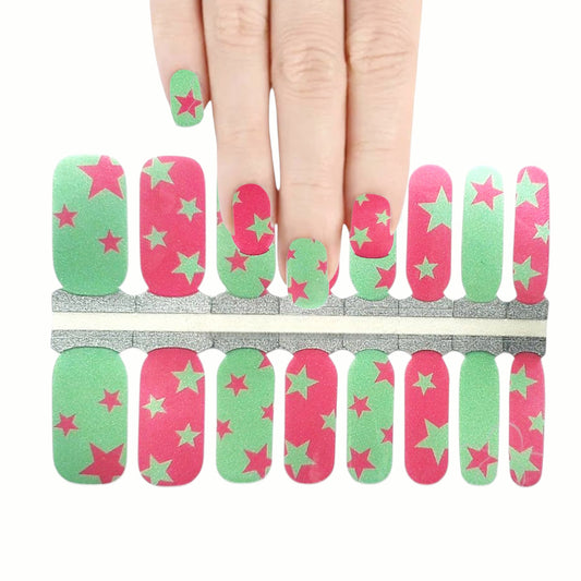 Girly Rock Star | Nail Wraps | Nail Stickers | Nail Strips | Gel Nails | Nail Polish Wraps - Nailfordable