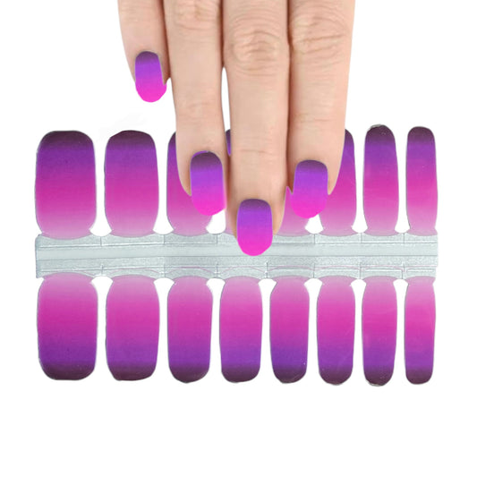 Pink to dark | Nail Wraps | Nail Stickers | Nail Strips | Gel Nails | Nail Polish Wraps - Nailfordable