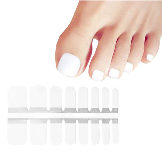 White | Nail Wraps | Nail Stickers | Nail Strips | Gel Nails | Nail Polish Wraps - Nailfordable
