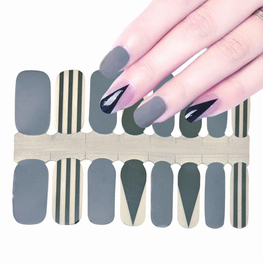 Geometric sight | Nail Wraps | Nail Stickers | Nail Strips | Gel Nails | Nail Polish Wraps - Nailfordable