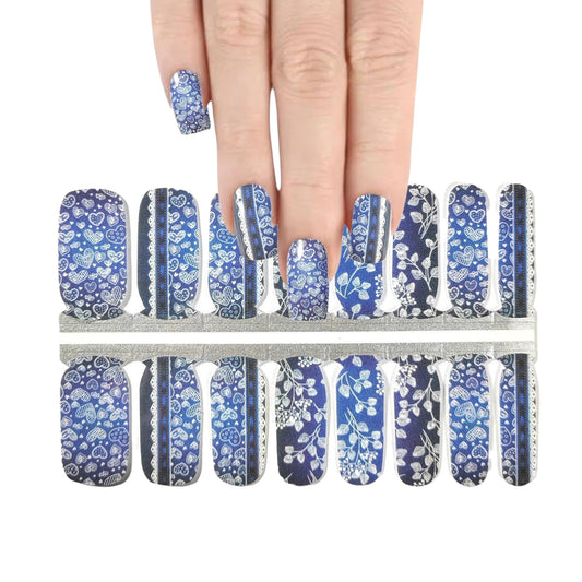 Hearts in the sky | Nail Wraps | Nail Stickers | Nail Strips | Gel Nails | Nail Polish Wraps - Nailfordable