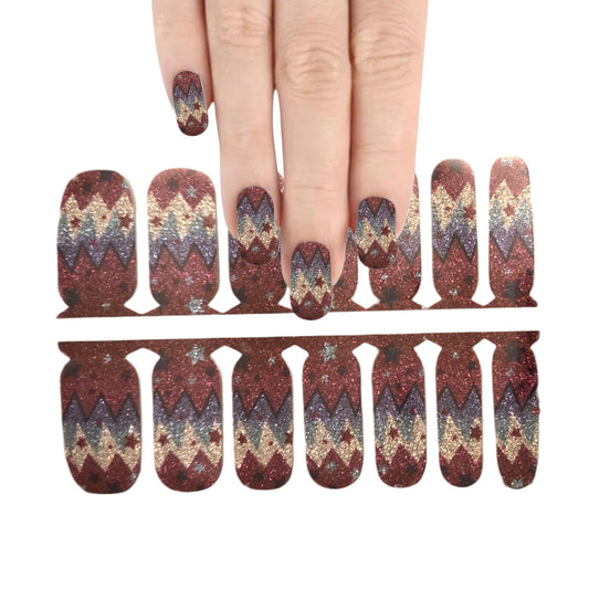 Flag stars | Nail Wraps | Nail Stickers | Nail Strips | Gel Nails | Nail Polish Wraps - Nailfordable