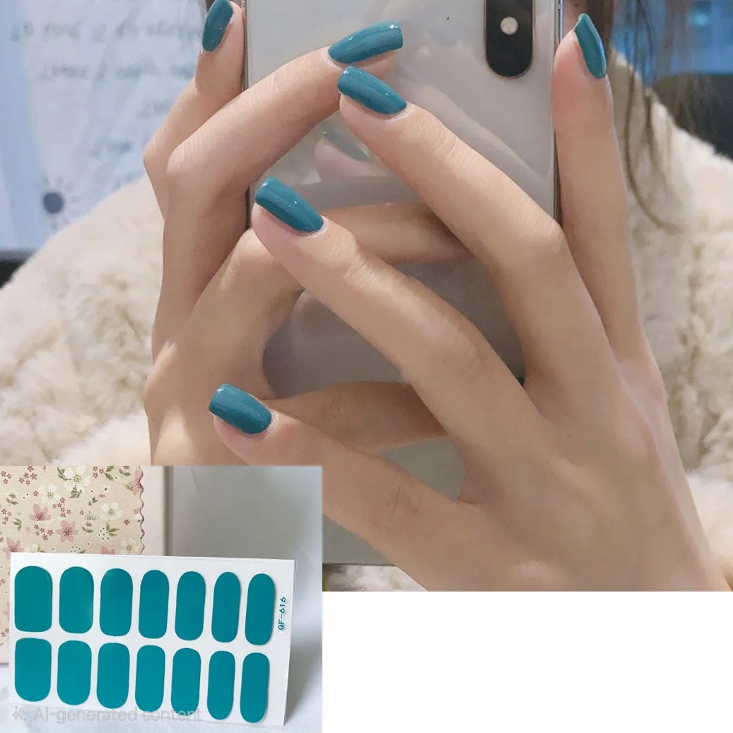 Jade | Nail Wraps | Nail Stickers | Nail Strips | Gel Nails | Nail Polish Wraps - Nailfordable