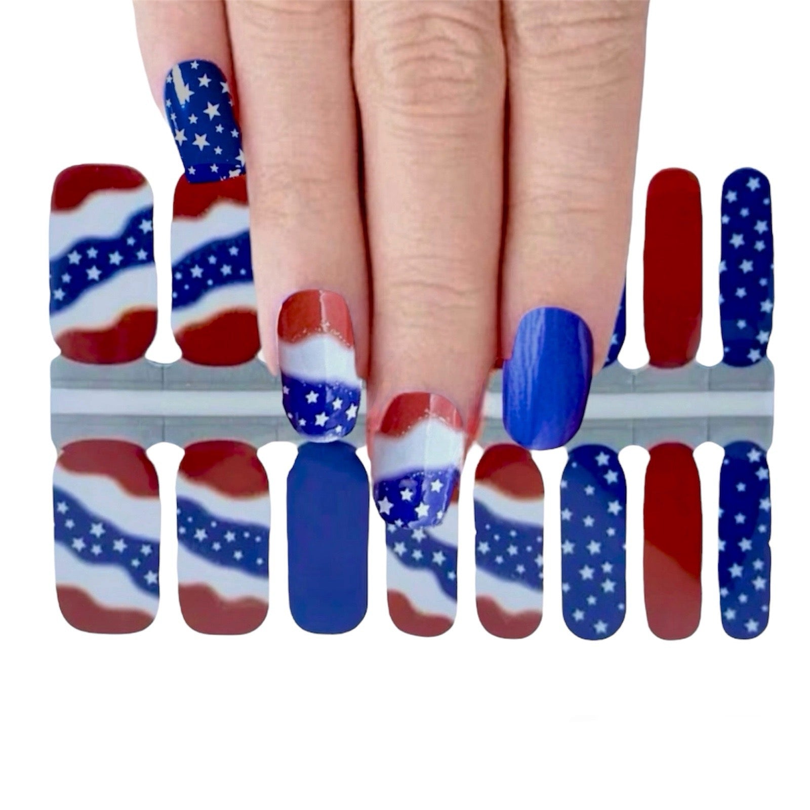 Proudly American | Nail Wraps | Nail Stickers | Nail Strips | Gel Nails | Nail Polish Wraps - Nailfordable