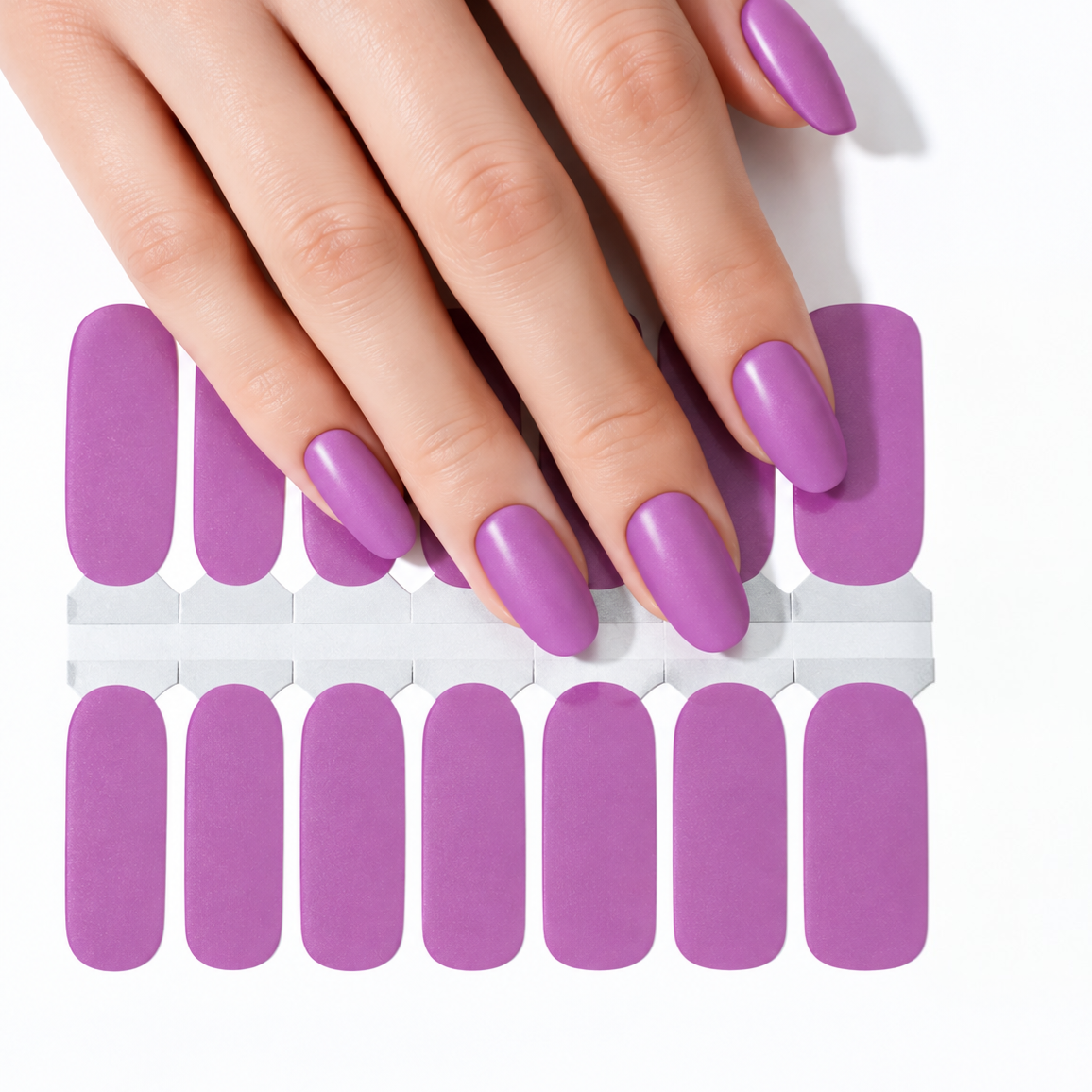 Magenta Lilac | Nail Wraps | Nail Stickers | Nail Strips | Gel Nails | Nail Polish Wraps - Nailfordable