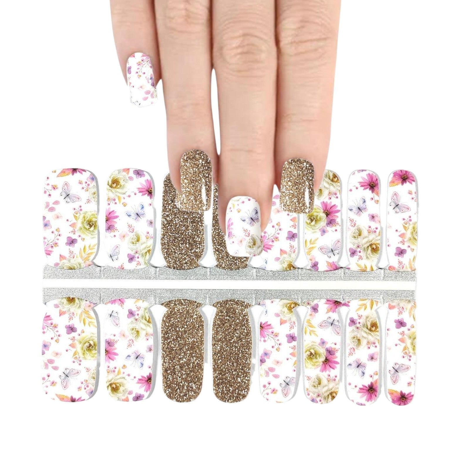 Yellow Roses | Nail Wraps | Nail Stickers | Nail Strips | Gel Nails | Nail Polish Wraps - Nailfordable