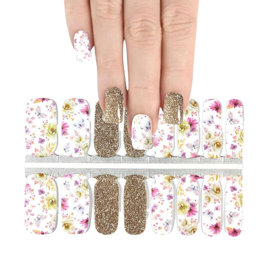 Yellow Roses | Nail Wraps | Nail Stickers | Nail Strips | Gel Nails | Nail Polish Wraps - Nailfordable