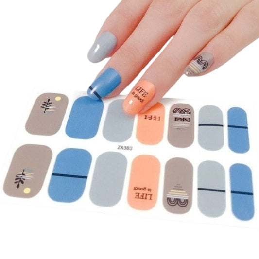 Life is good | Nail Wraps | Nail Stickers | Nail Strips | Gel Nails | Nail Polish Wraps - Nailfordable