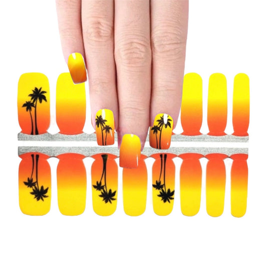 Hot Beach | Nail Wraps | Nail Stickers | Nail Strips | Gel Nails | Nail Polish Wraps - Nailfordable