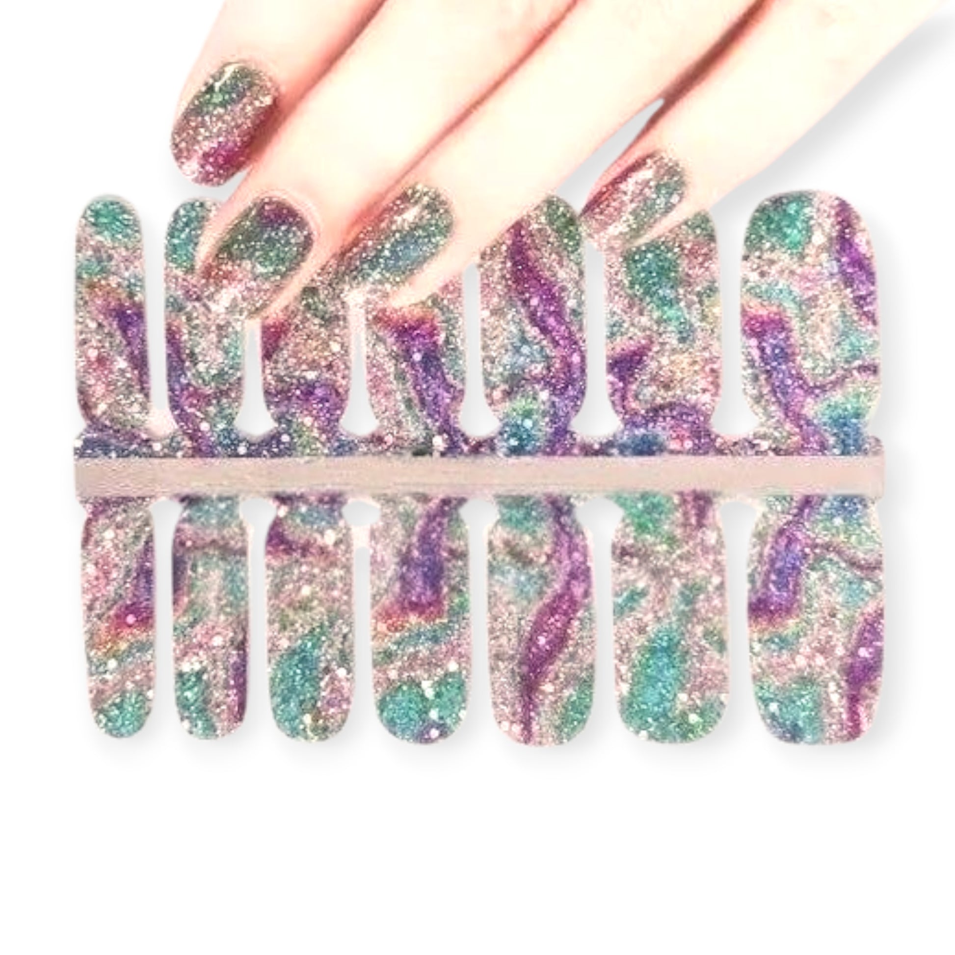 Caribbean sea | Nail Wraps | Nail Stickers | Nail Strips | Gel Nails | Nail Polish Wraps - Nailfordable