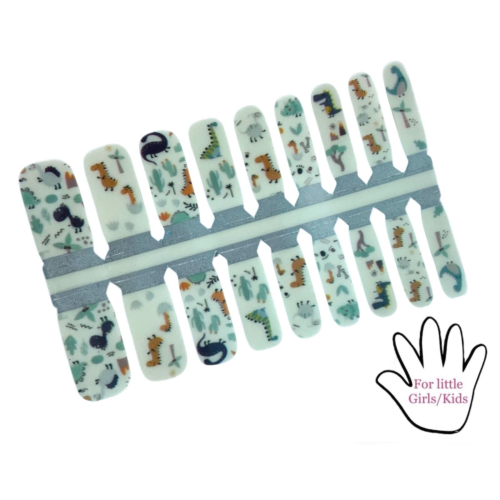 Dinosaurs | Nail Wraps | Nail Stickers | Nail Strips | Gel Nails | Nail Polish Wraps - Nailfordable