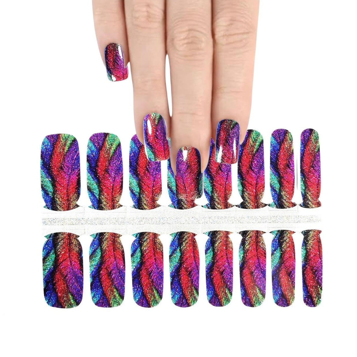 Butterfly art pattern | Nail Wraps | Nail Stickers | Nail Strips | Gel Nails | Nail Polish Wraps - Nailfordable
