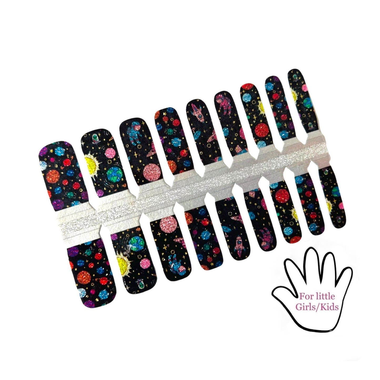 Astronauts | Nail Wraps | Nail Stickers | Nail Strips | Gel Nails | Nail Polish Wraps - Nailfordable