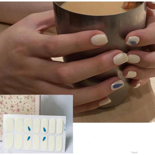 Blue stains | Nail Wraps | Nail Stickers | Nail Strips | Gel Nails | Nail Polish Wraps - Nailfordable