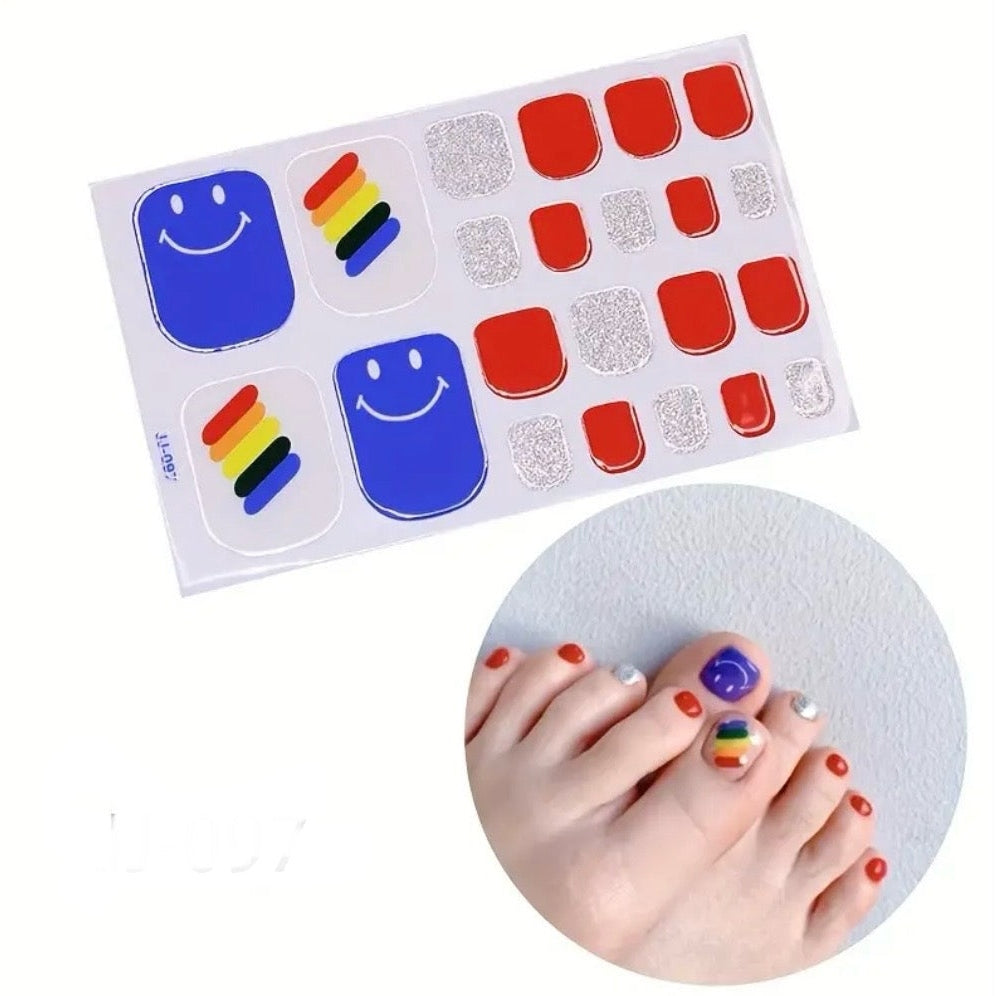 Rainbow day | Nail Wraps | Nail Stickers | Nail Strips | Gel Nails | Nail Polish Wraps - Nailfordable