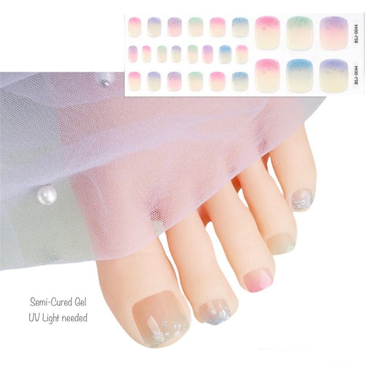 Color shades - Semi-Cured Gel Wraps UV | Nail Wraps | Nail Stickers | Nail Strips | Gel Nails | Nail Polish Wraps - Nailfordable