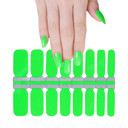 Vibrant green | Nail Wraps | Nail Stickers | Nail Strips | Gel Nails | Nail Polish Wraps - Nailfordable