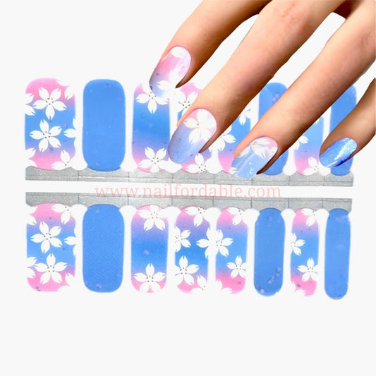 Blossom Day | Nail Wraps | Nail Stickers | Nail Strips | Gel Nails | Nail Polish Wraps - Nailfordable