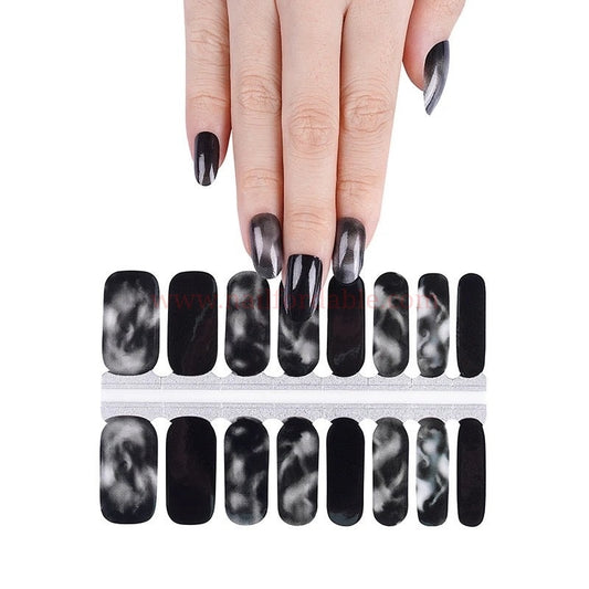 White smoke | Nail Wraps | Nail Stickers | Nail Strips | Gel Nails | Nail Polish Wraps - Nailfordable