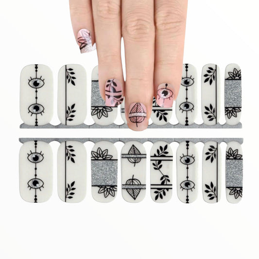 Egyptian prints transparent overlay | Nail Wraps | Nail Stickers | Nail Strips | Gel Nails | Nail Polish Wraps - Nailfordable